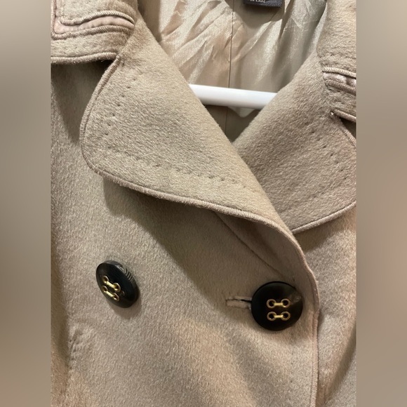 Per Se wool/cashmere pea coat Sz 4 - Picture 2 of 6